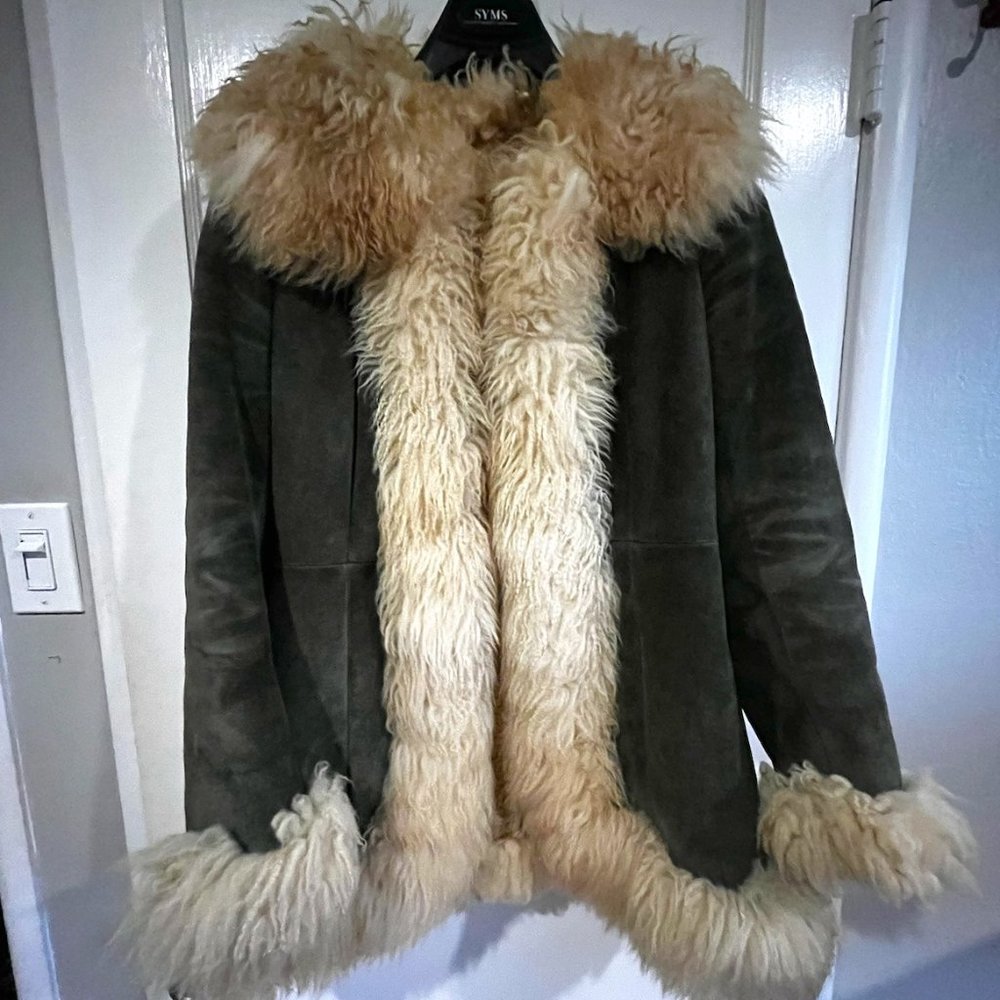 Penny Lane Afghan Sheepskin Leather Coat